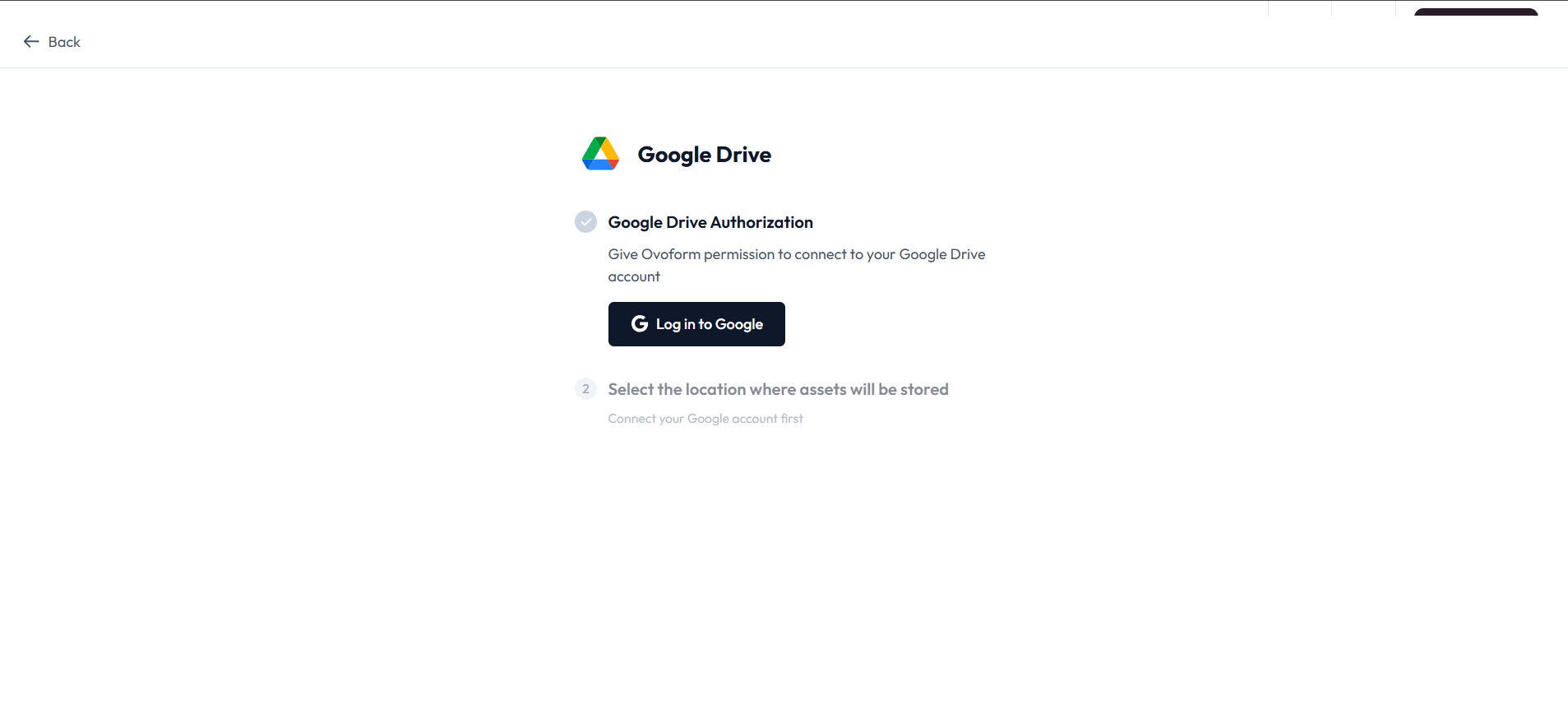 Google Drive authorization screen after step 9