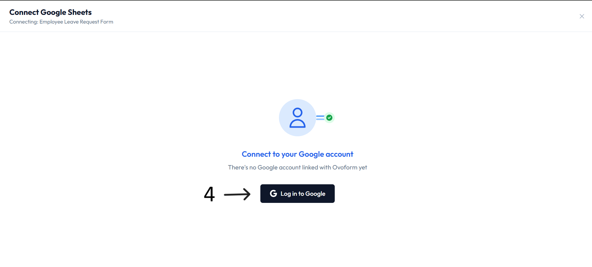 Google authorization prompt after step 4